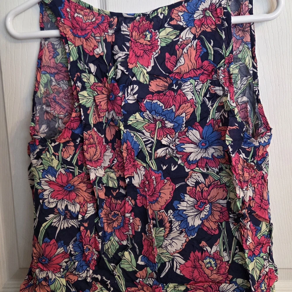 GAP Women's Floral Sleeveless Top - Multicolor - Picture 2 of 4
